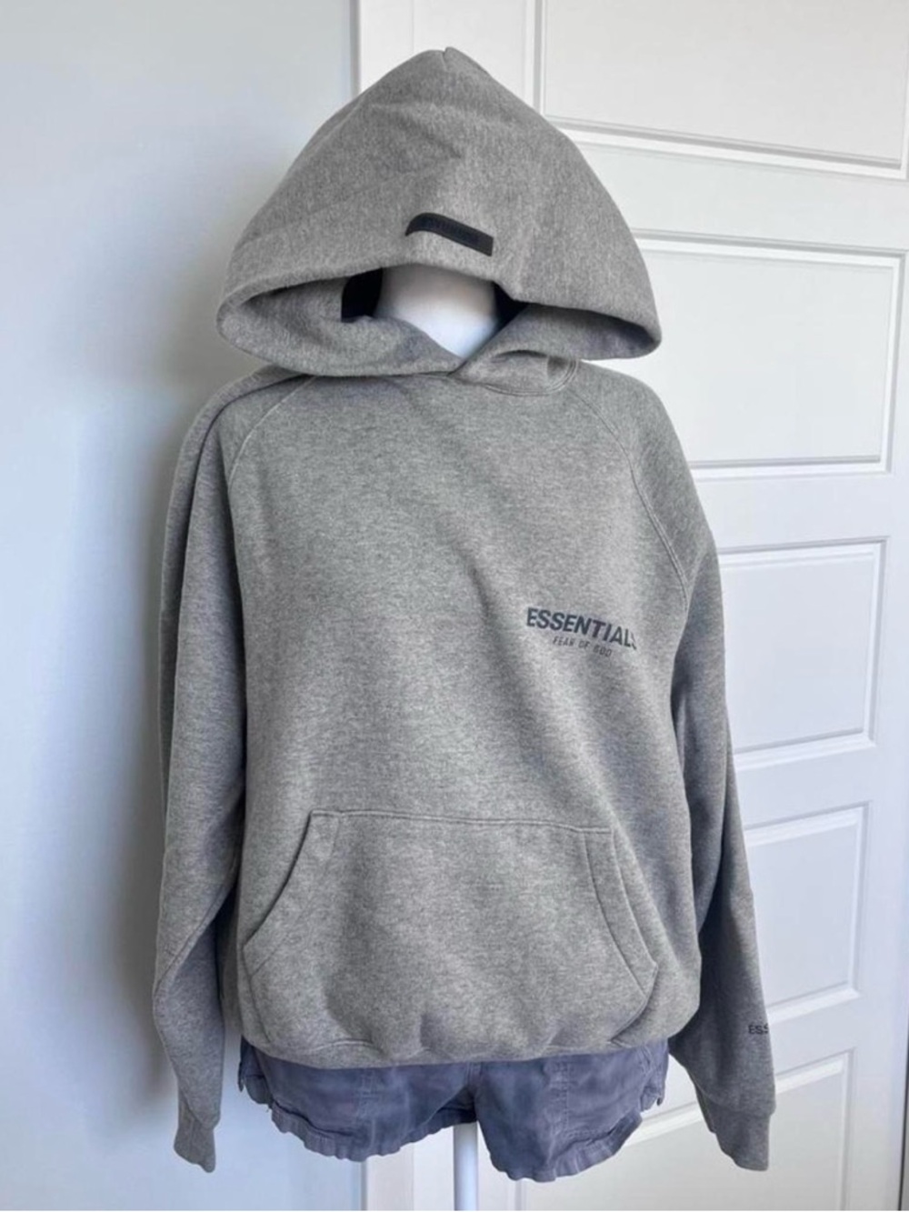 Fear of God ESSENTIALS Gray Pullover Hoodie